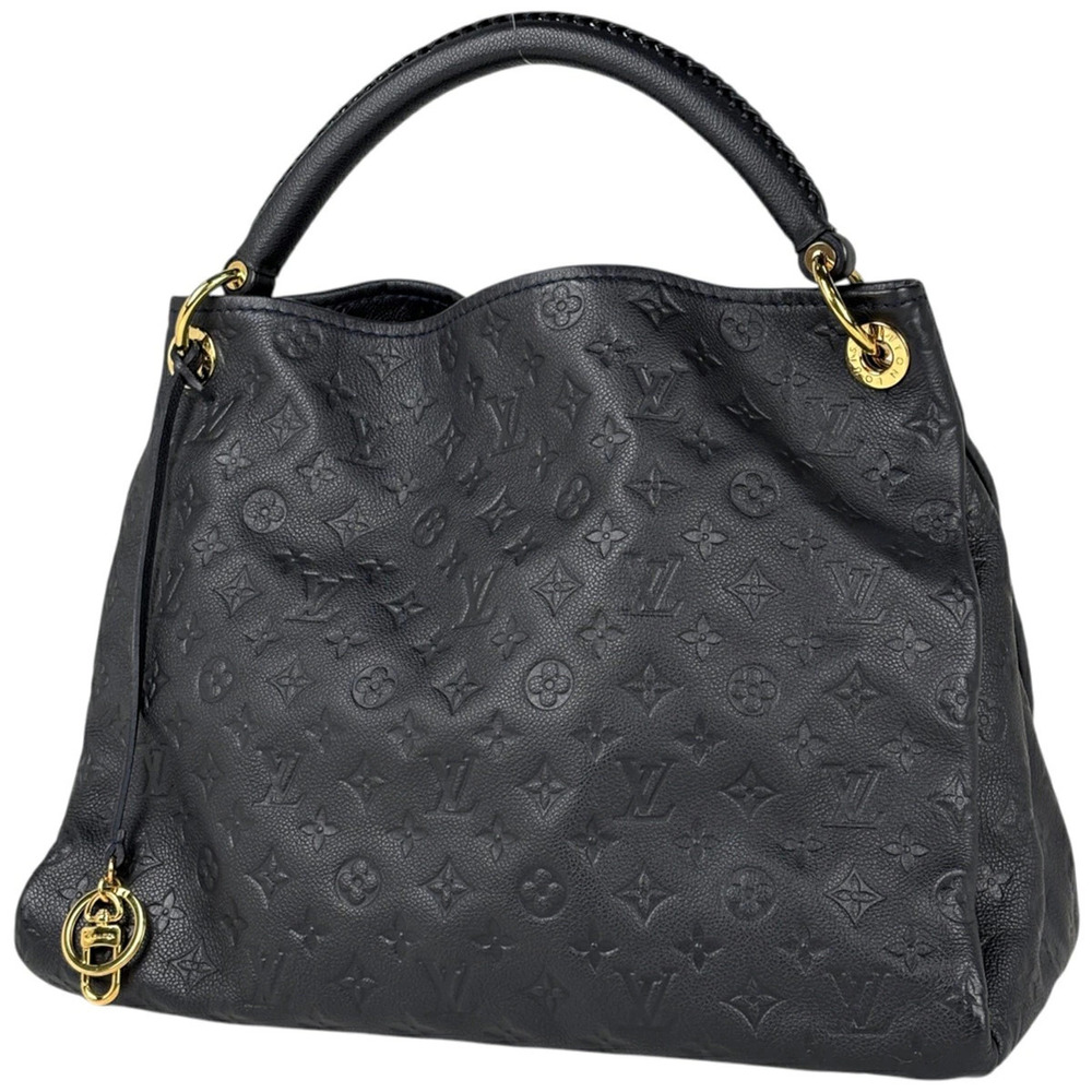 Louis Vuitton Artsy Shoulder Bag Monogram Empreinte Infini Navy Blue